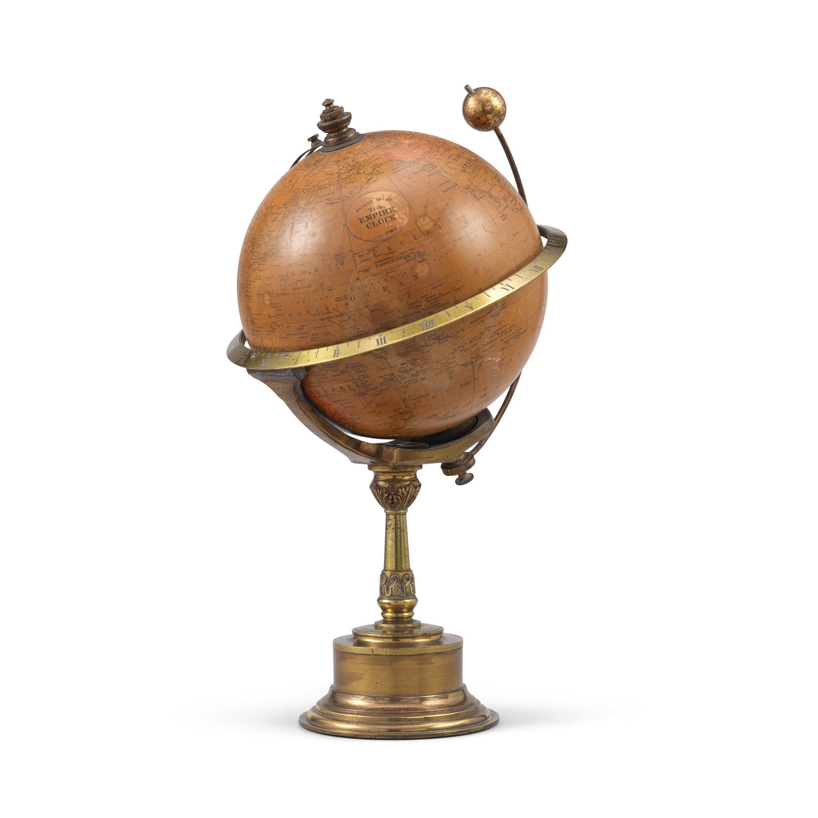 An interesting early 20th century novelty world time clock Smith & Son, 'The Empire Clock' Paten... (1 of 1)