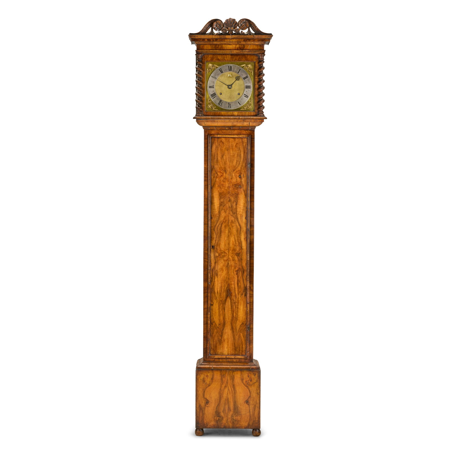A walnut veneered Roman striking longcase clock The dial signed for Joseph Knibb, London (1 of 1)
