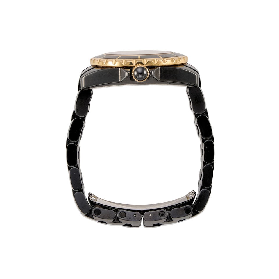 CHANEL: A BLACK CERAMIC J12 WRISTWATCH - 2