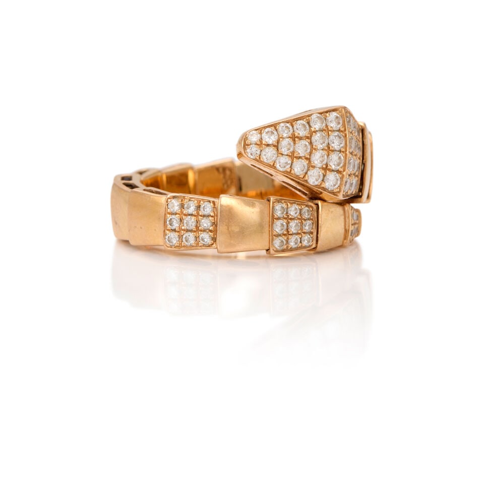 18K ROSE GOLD AND DIAMOND RING - 2