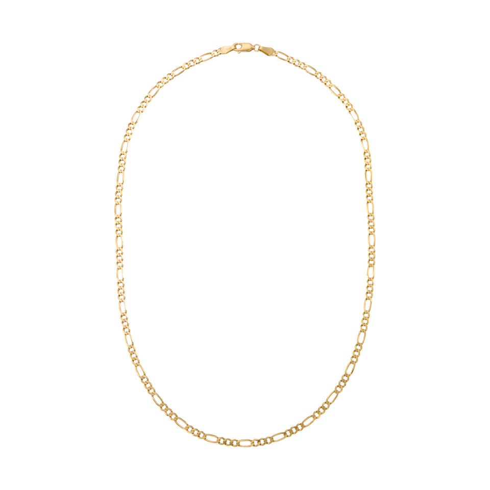 A 14K YELLOW GOLD NECKLACE: A 14K YELLOW GOLD NECKLACE • Length 17 1/4 in. • Estimated gross weight: 7.1 grams Footnotes: OVERALL CONDITION: good Metal purity stamped and tested with XRF (x-ray fluorescence) for 14K