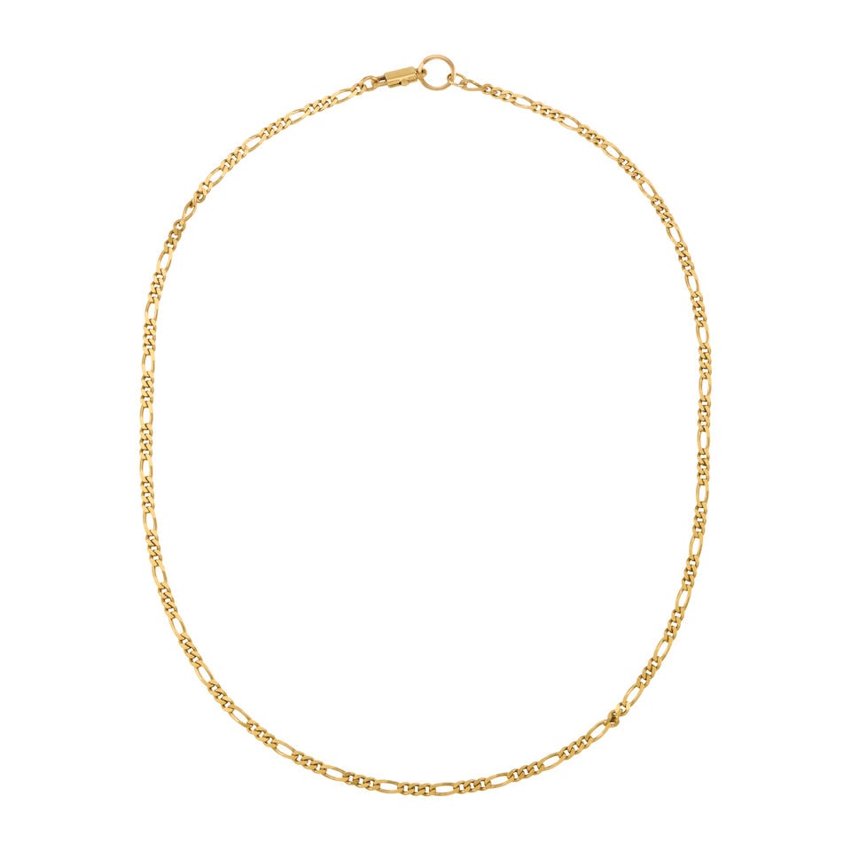 CHIMENTO: AN 18K YELLOW GOLD NECKLACE: CHIMENTO: AN 18K YELLOW GOLD NECKLACE • Stamped CHIMENTO • Length 15 1/4 in. • Estimated gross weight: 8.4 grams Footnotes: OVERALL CONDITION: good Metal purity stamped and tested