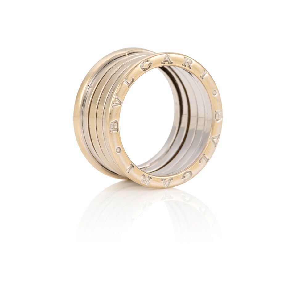 BULGARI: A 18K WHITE GOLD B.ZERO1 RING - 2