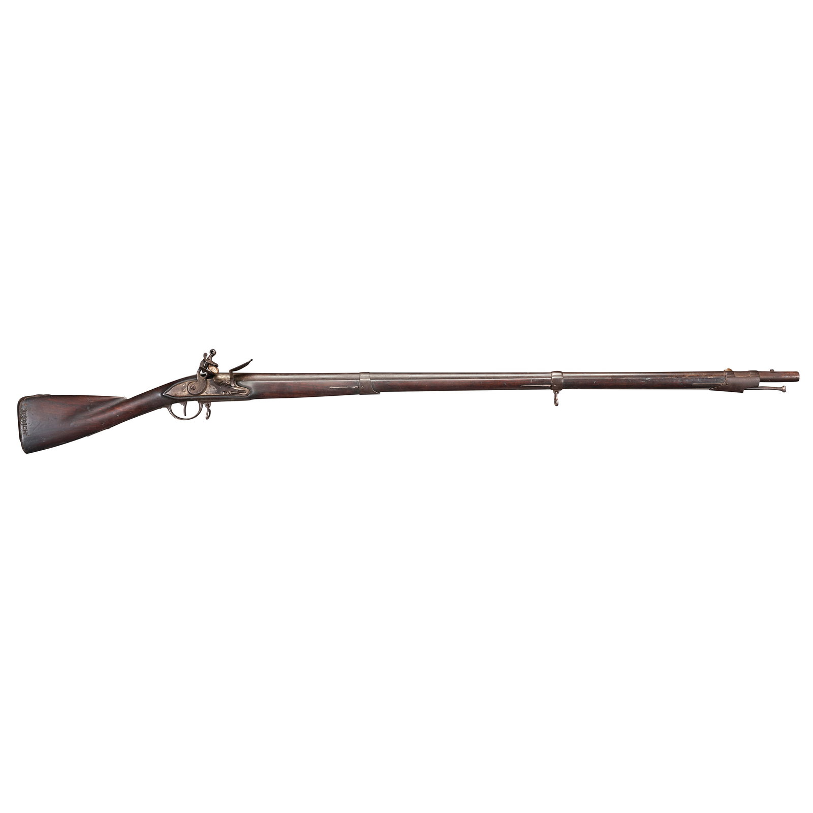 A RARE REVOLUTIONARY WAR TOWN OF IPSWICH, MASSACHUSETTS-OWNED, FRENCH MODEL 1763/66 INFANTRY MUS... (1 of 1)