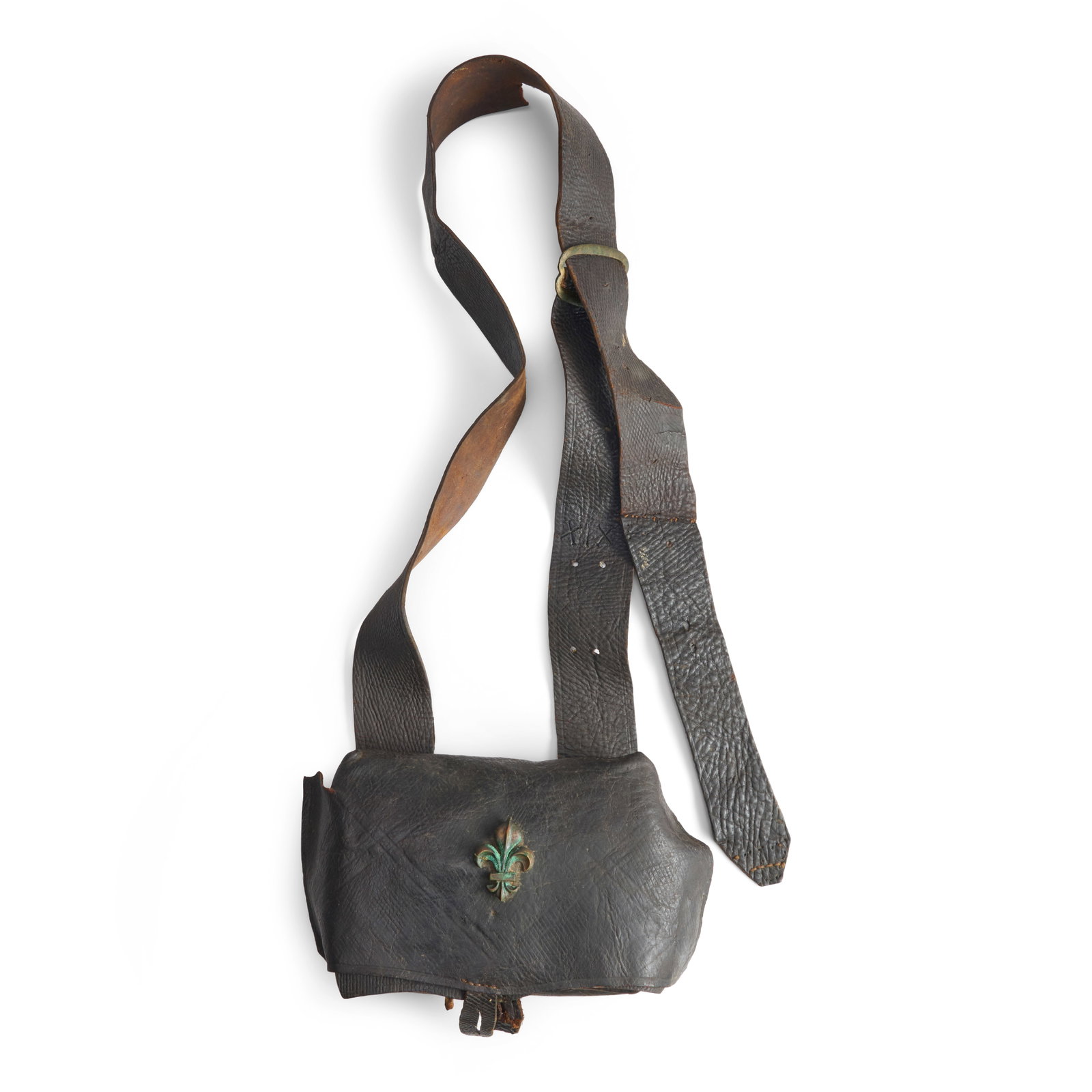 A RARE 18TH CENTURY FRENCH MILITARY CARTRIDGE POUCH. (1 of 1)