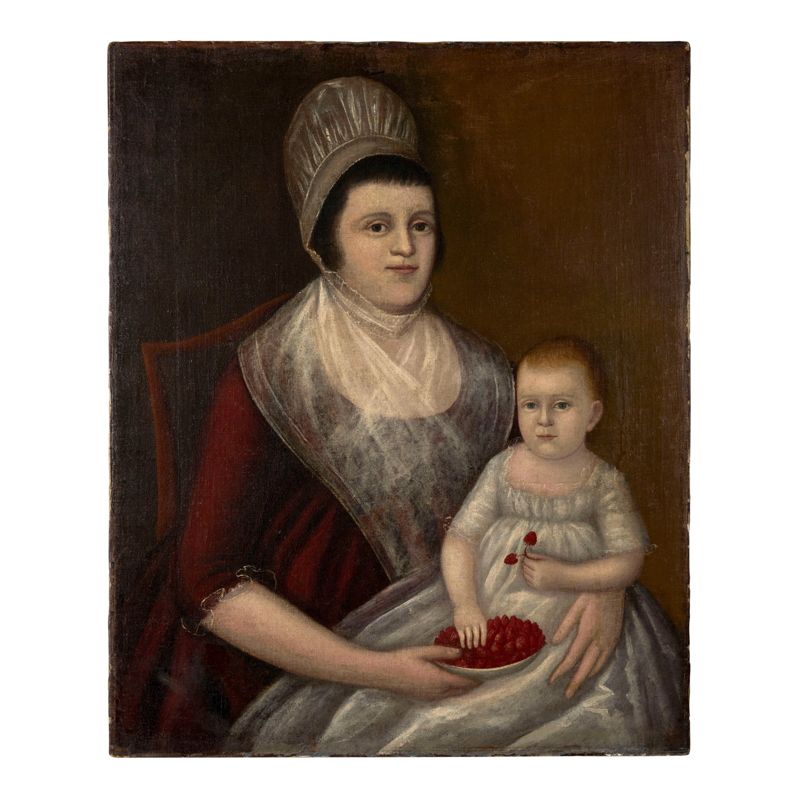 Joshua Johnson (circa 1763-1824) Mrs. Thomas Donovan and Elinor Donovan Painted circa 1799. (1 of 1)