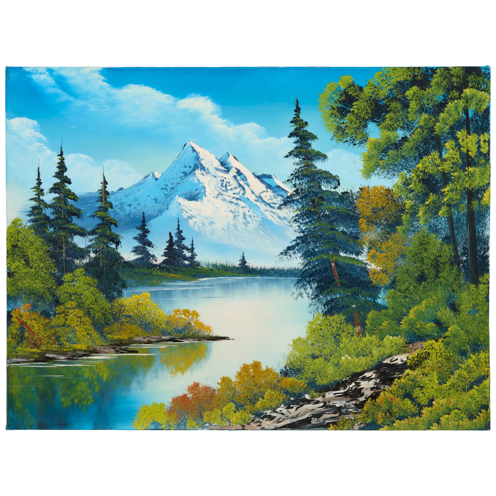 BOB ROSS (1942-1995) Mountain Summit 18 x 24 in. (45.7 x 61.0 cm.) (Painted in 1988.) (1 of 1)