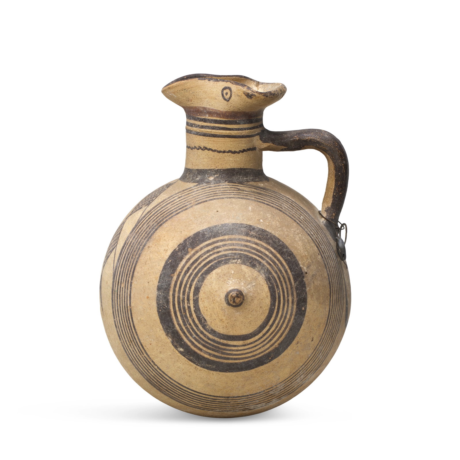 A Cypriot bichrome wear pottery barrel flask (1 of 1)