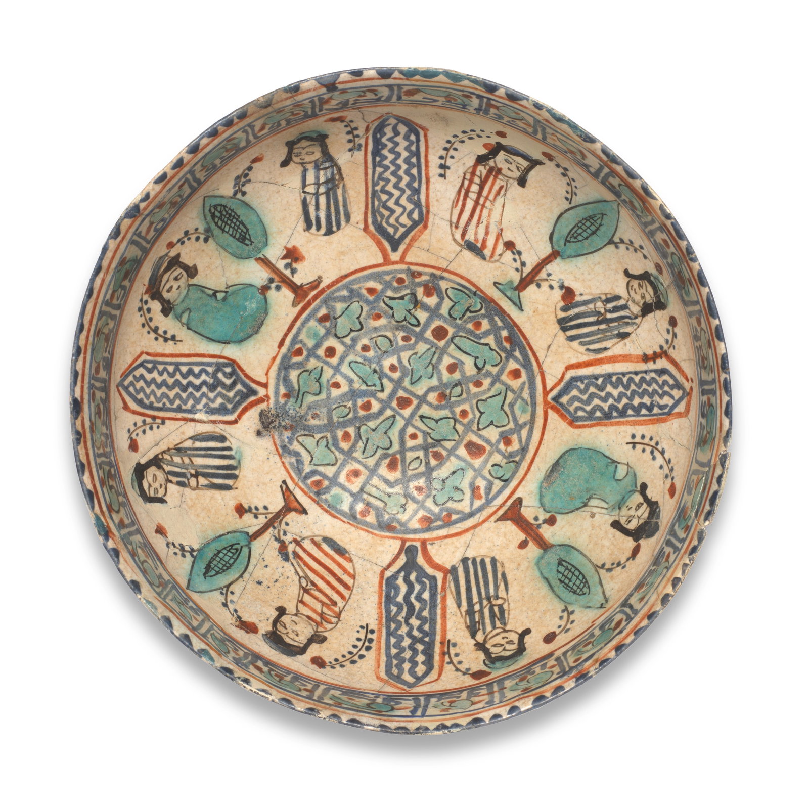 A Mina'i pottery bowl Persia, 12th or 13th Century (1 of 1)