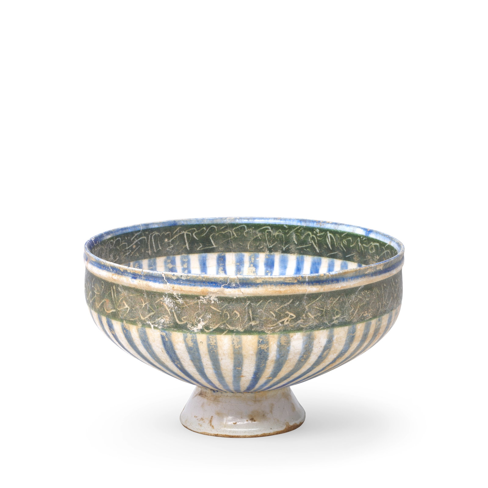 A Kashan underglaze-painted pottery bowl Persia, 12th or 13th Century (1 of 1)