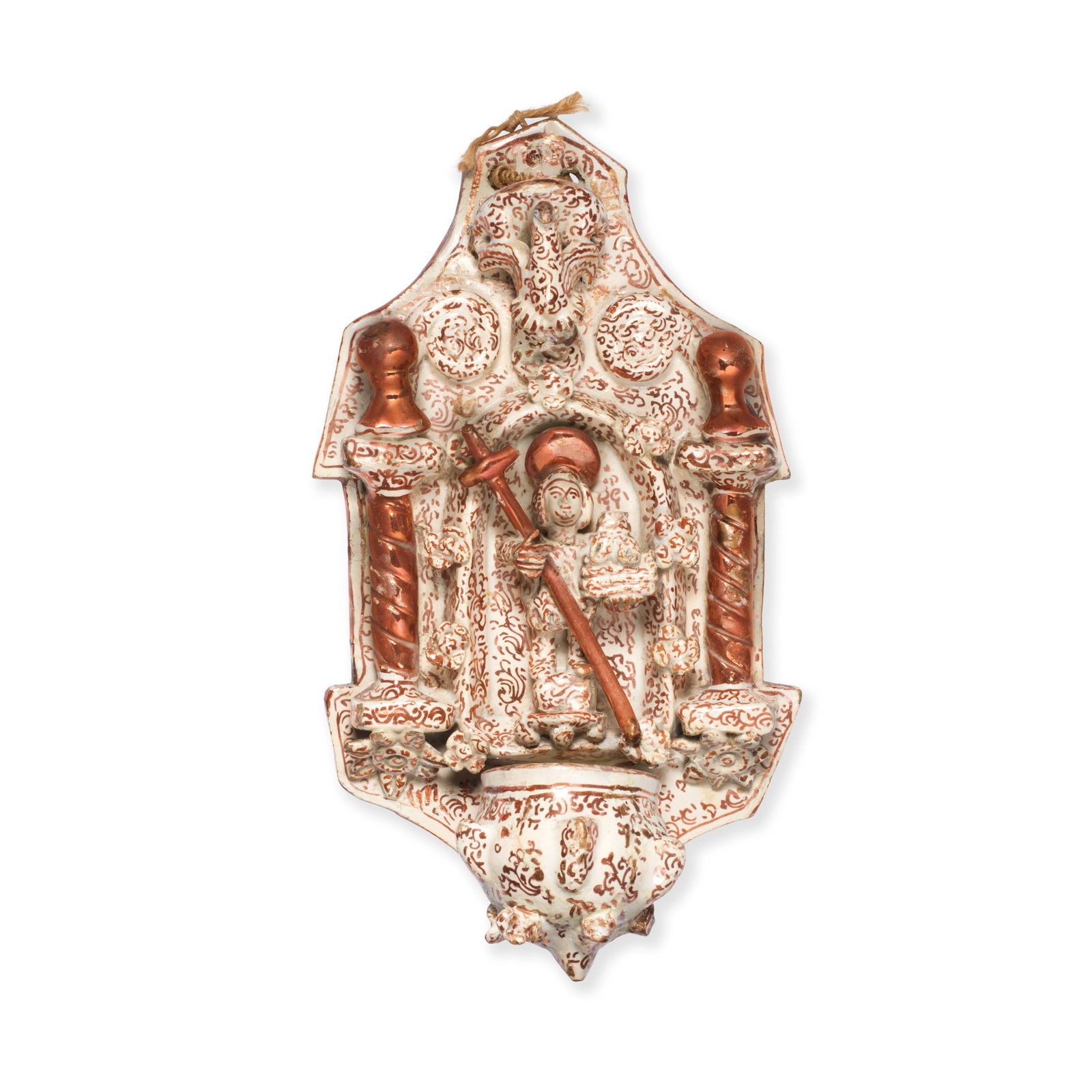 A Spanish lustre-decorated Holy Water Stoop, probably Valencia, mid 17th century (1 of 1)