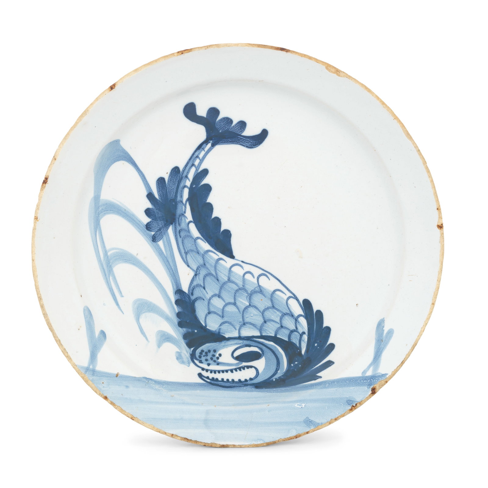 An English delftware plate, circa 1740 (1 of 1)