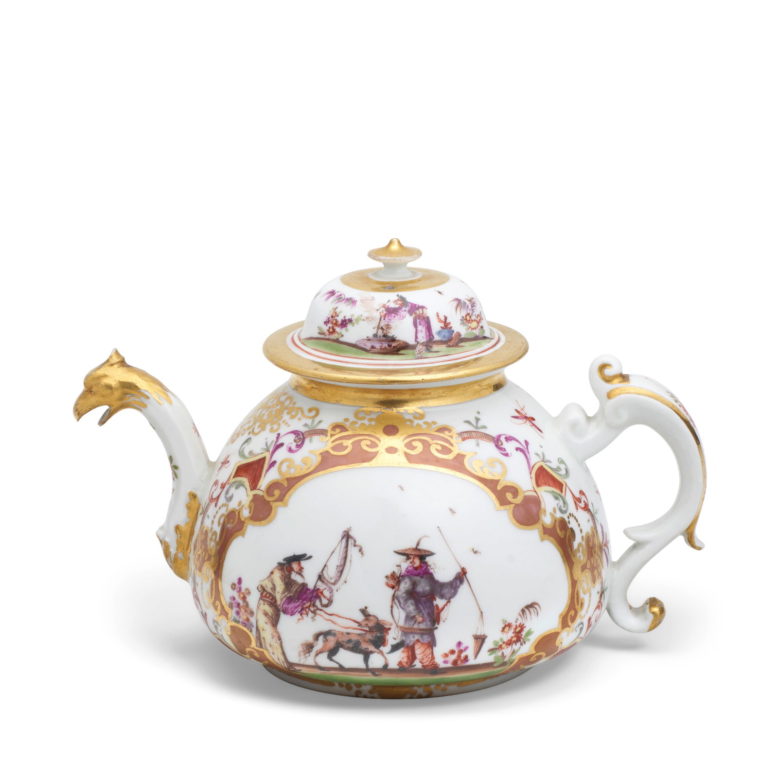 A Meissen K.P.M teapot and cover, circa 1725-30 (1 of 1)