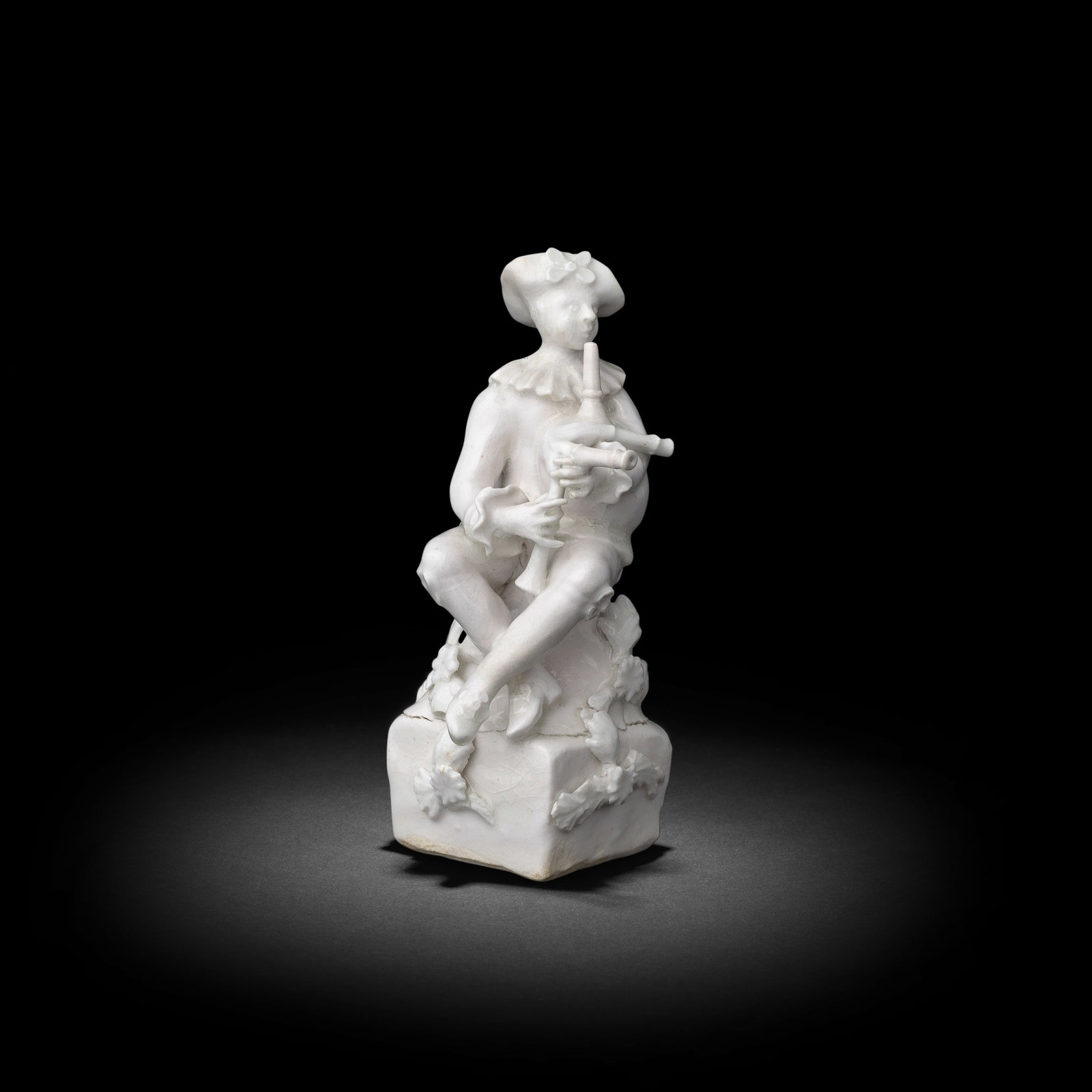 An early Derby white figure of Harlequin, circa 1750-52 (1 of 1)