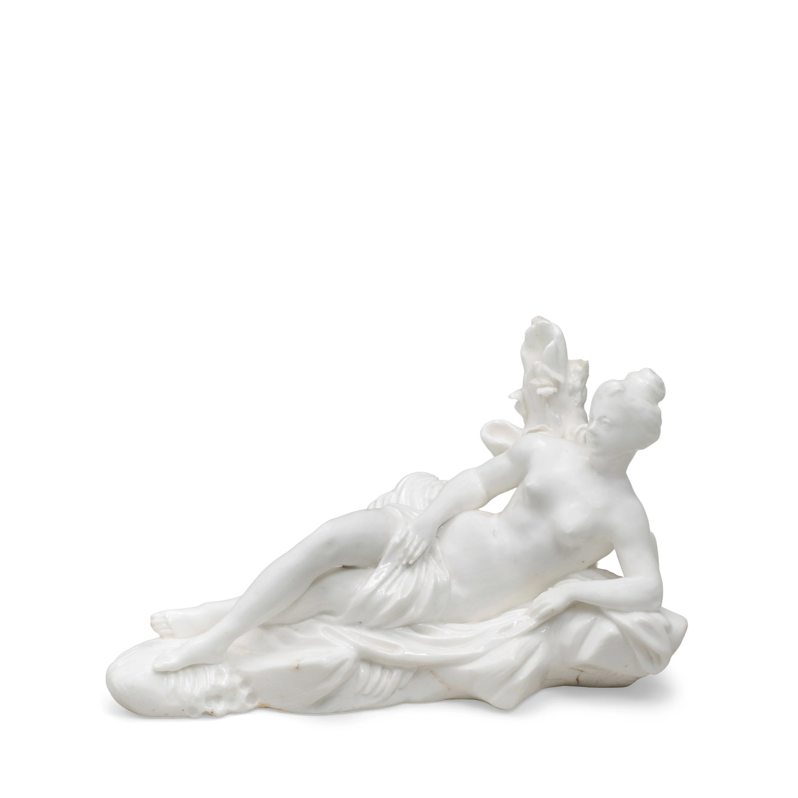 A Vincennes white figure of a Naiad or 'Baigneuse', circa 1750 (1 of 1)