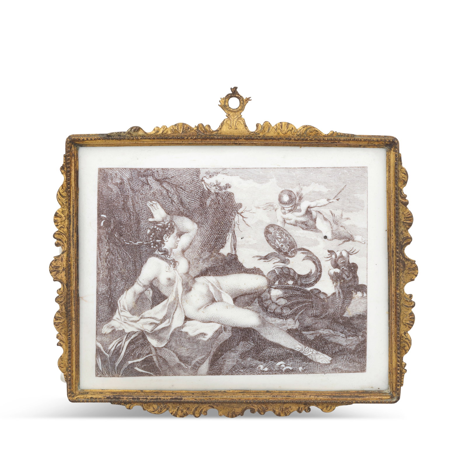 A Battersea enamel plaque, circa 1753-56 (1 of 1)