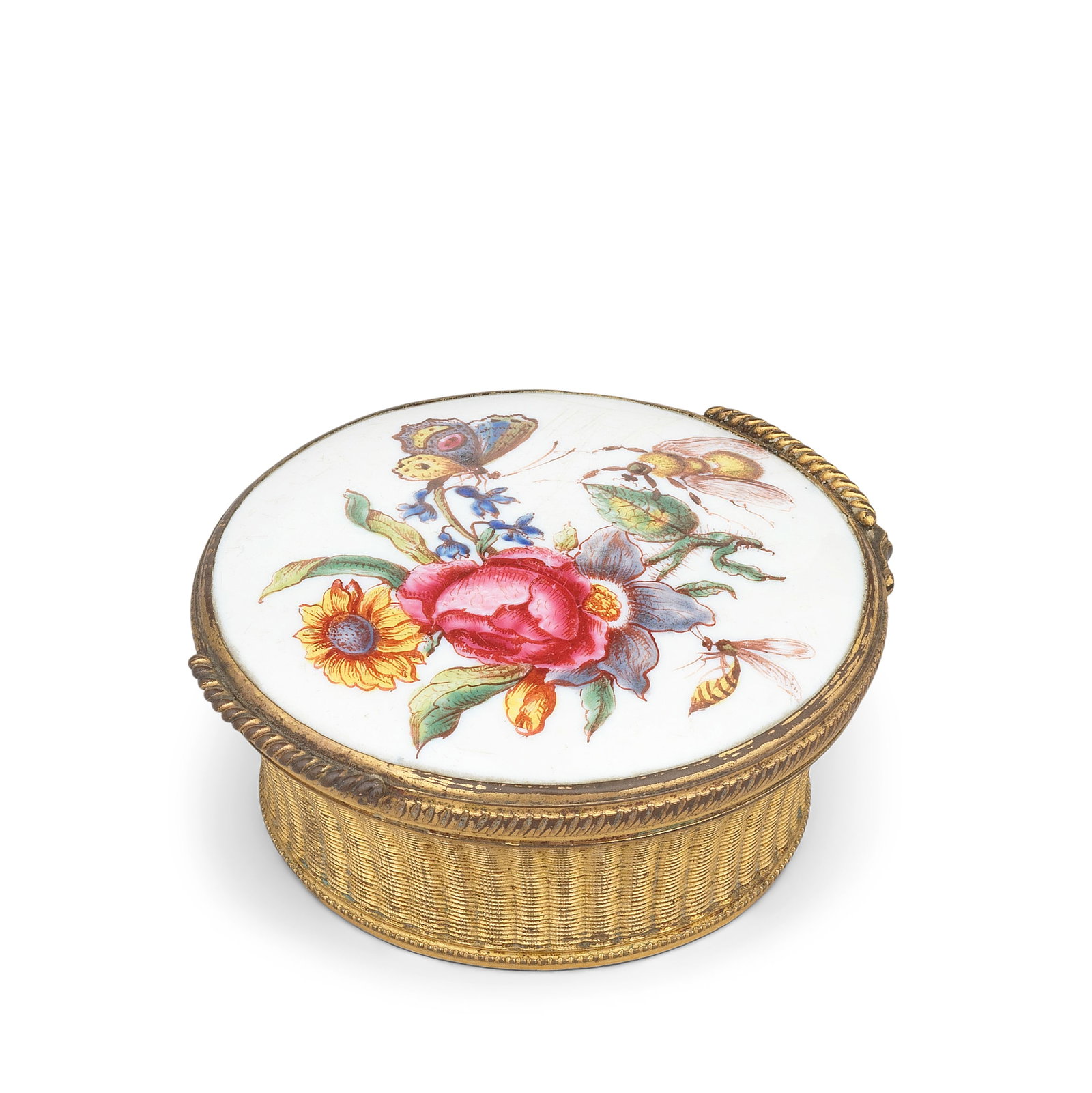 A good Birmingham enamel snuff box, circa 1755 (1 of 1)