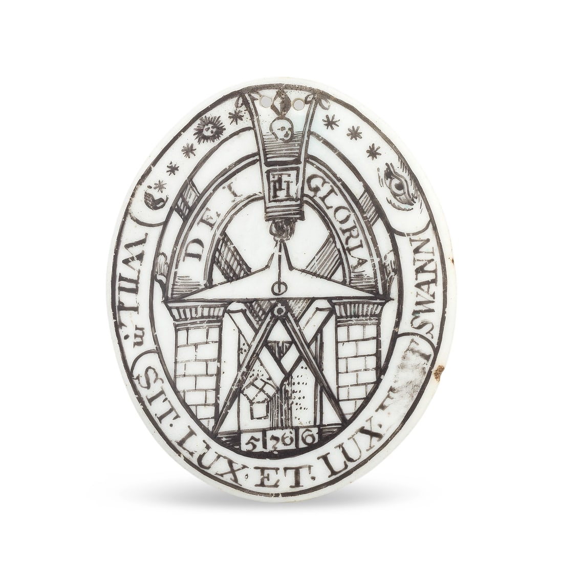 An extremely rare Liverpool Masonic medallion or 'jewel' attributed to Philip Christian, probabl... (1 of 1)