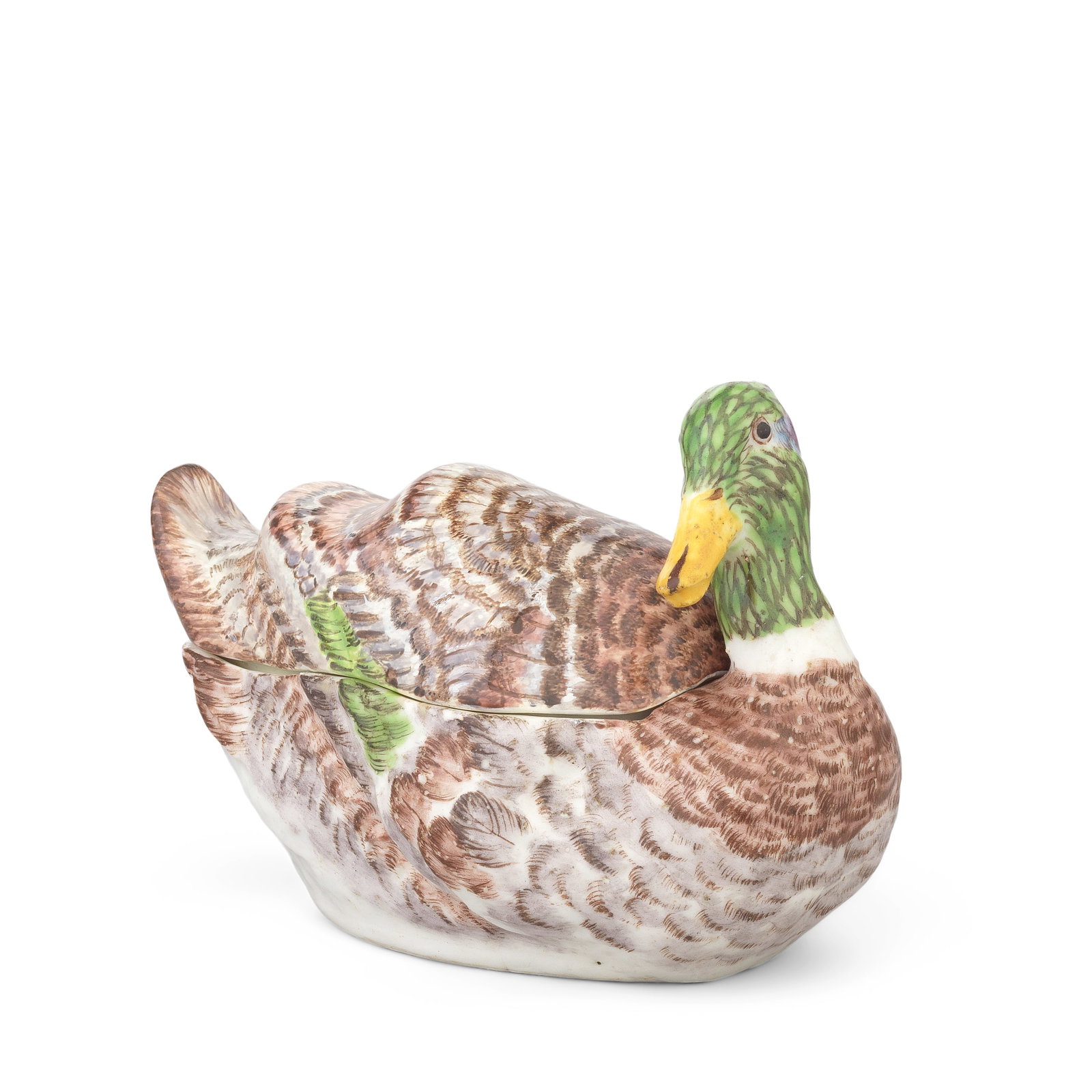 A rare Bow duck tureen and cover, circa 1755-58 (1 of 1)