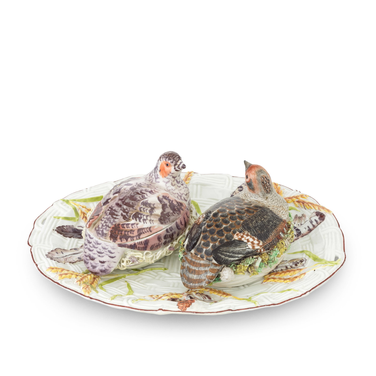 A rare Chelsea partridge tureen centrepiece, circa 1755 (1 of 1)