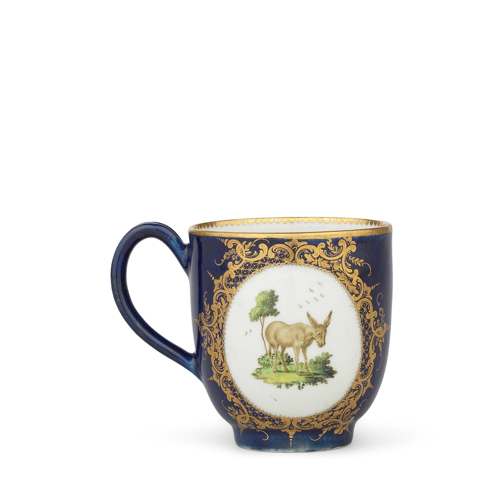 A Worcester coffee cup from the 'Animal Service', circa 1770 (1 of 1)