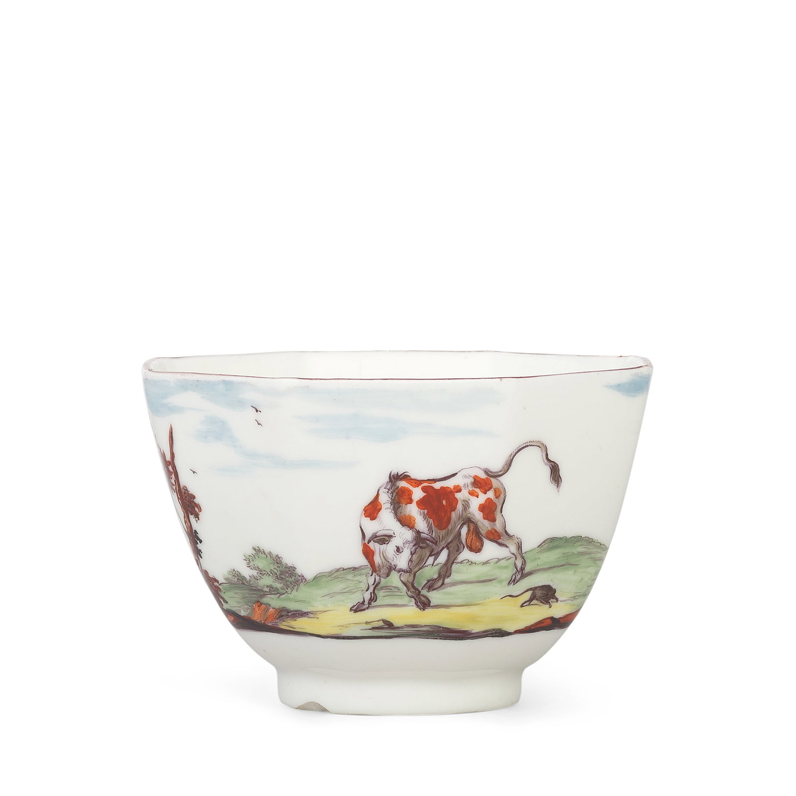 A Chelsea 'Fable' teabowl, circa 1752-53 (1 of 1)