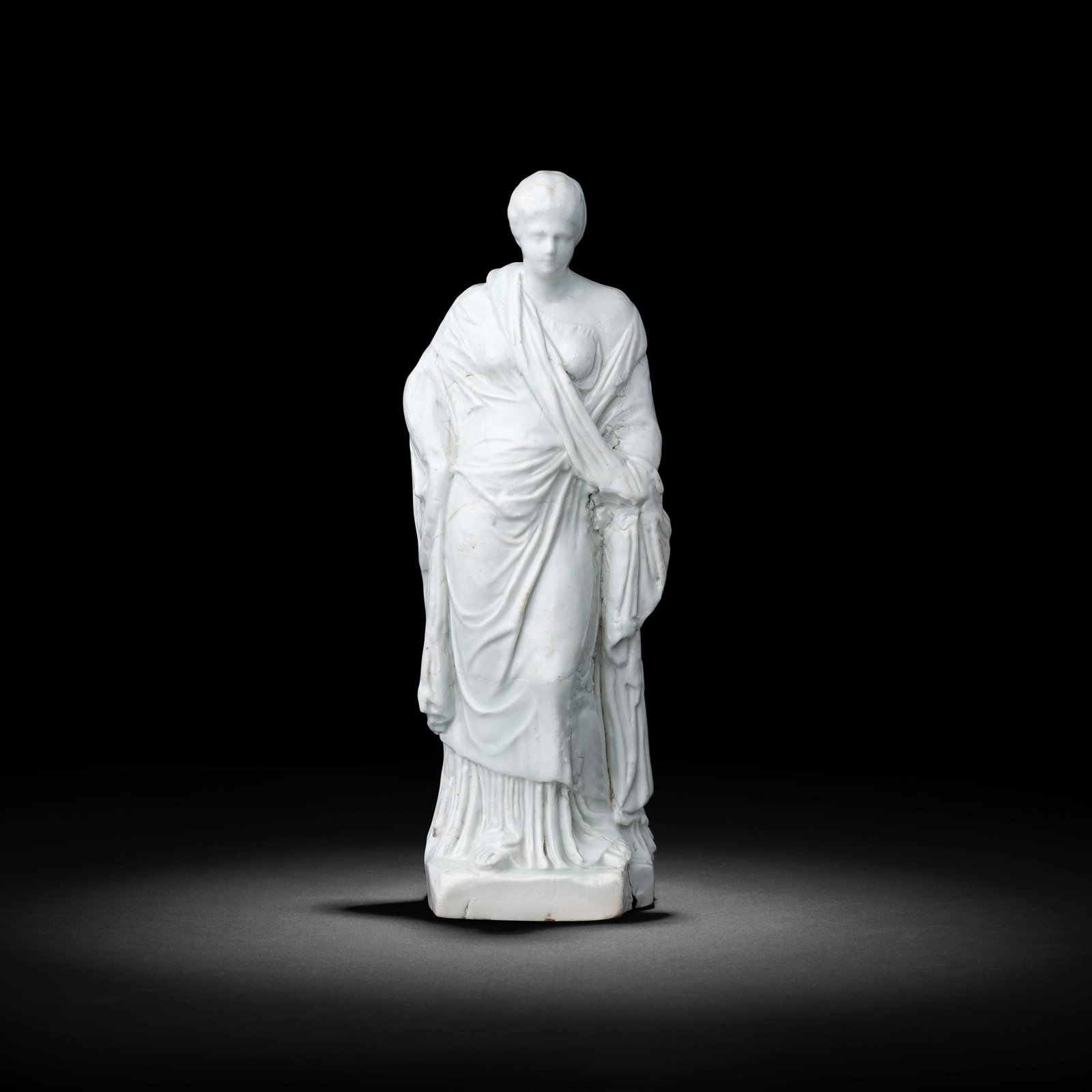 An interesting English white porcelain figure of Ceres, circa 1755-60 (1 of 1)