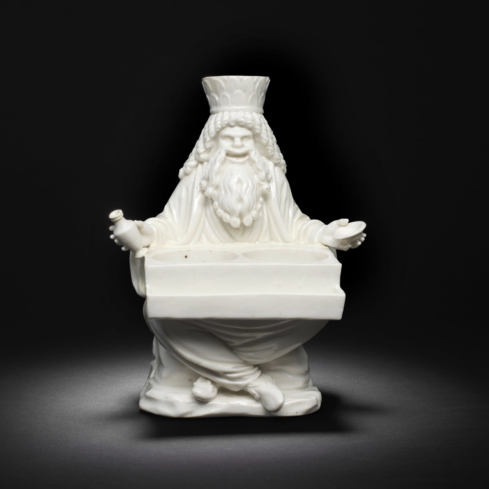 A very rare Capodimonte white figure of Zeus Serapis, circa 1755 (1 of 1)