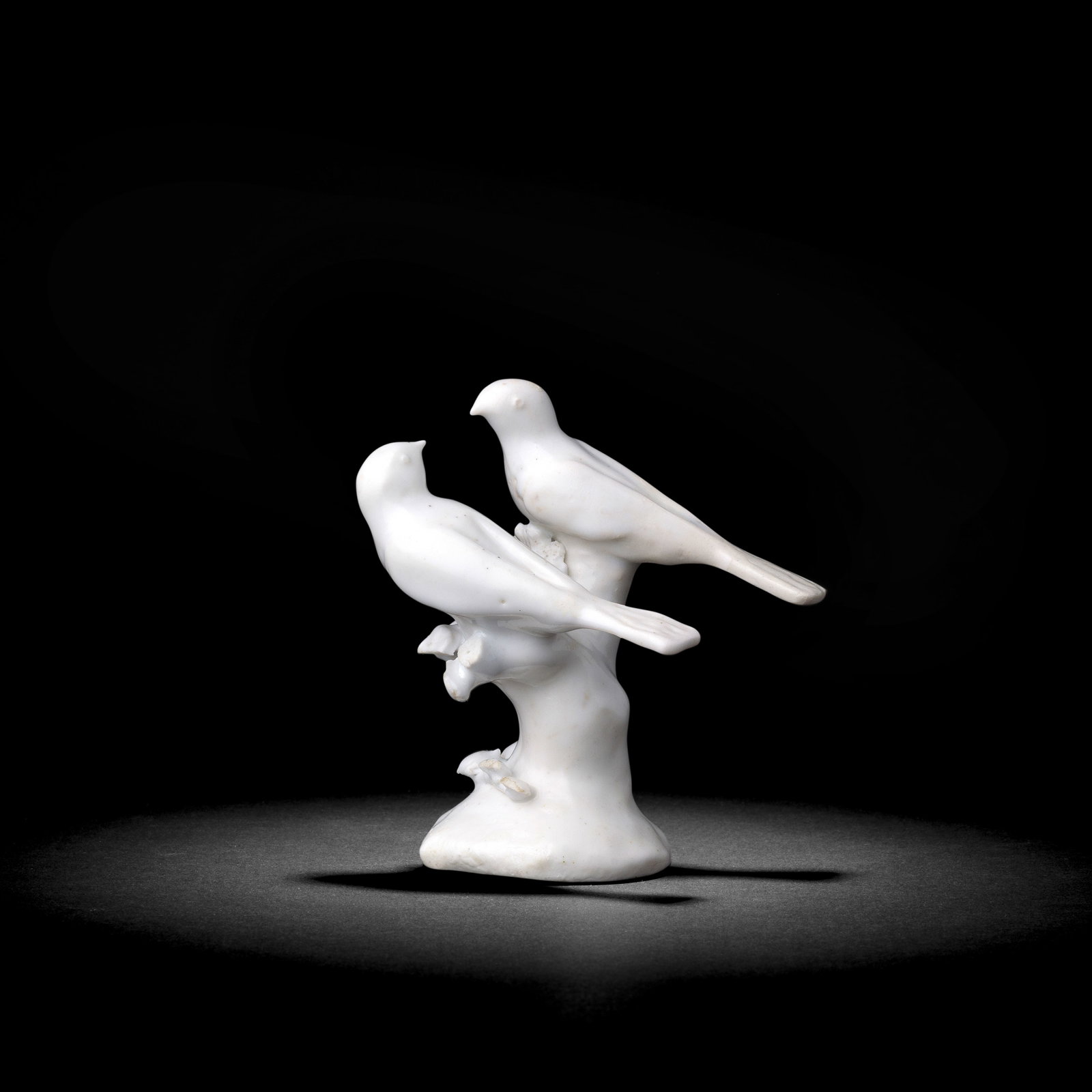 An important documentary Derby white model of two birds, dated 1751 (1 of 1)