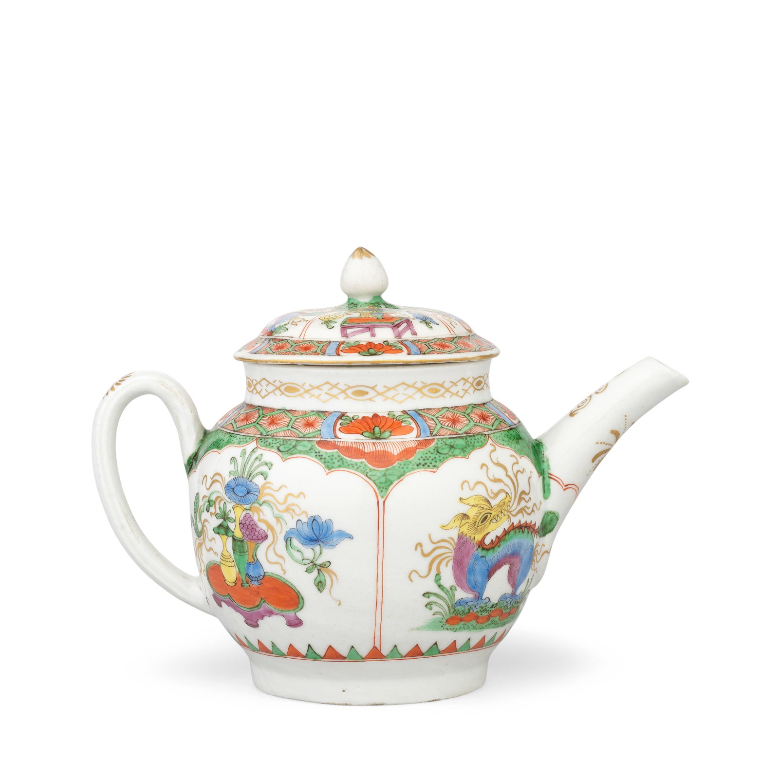 A Plymouth teapot and cover, circa 1768-70 (1 of 1)