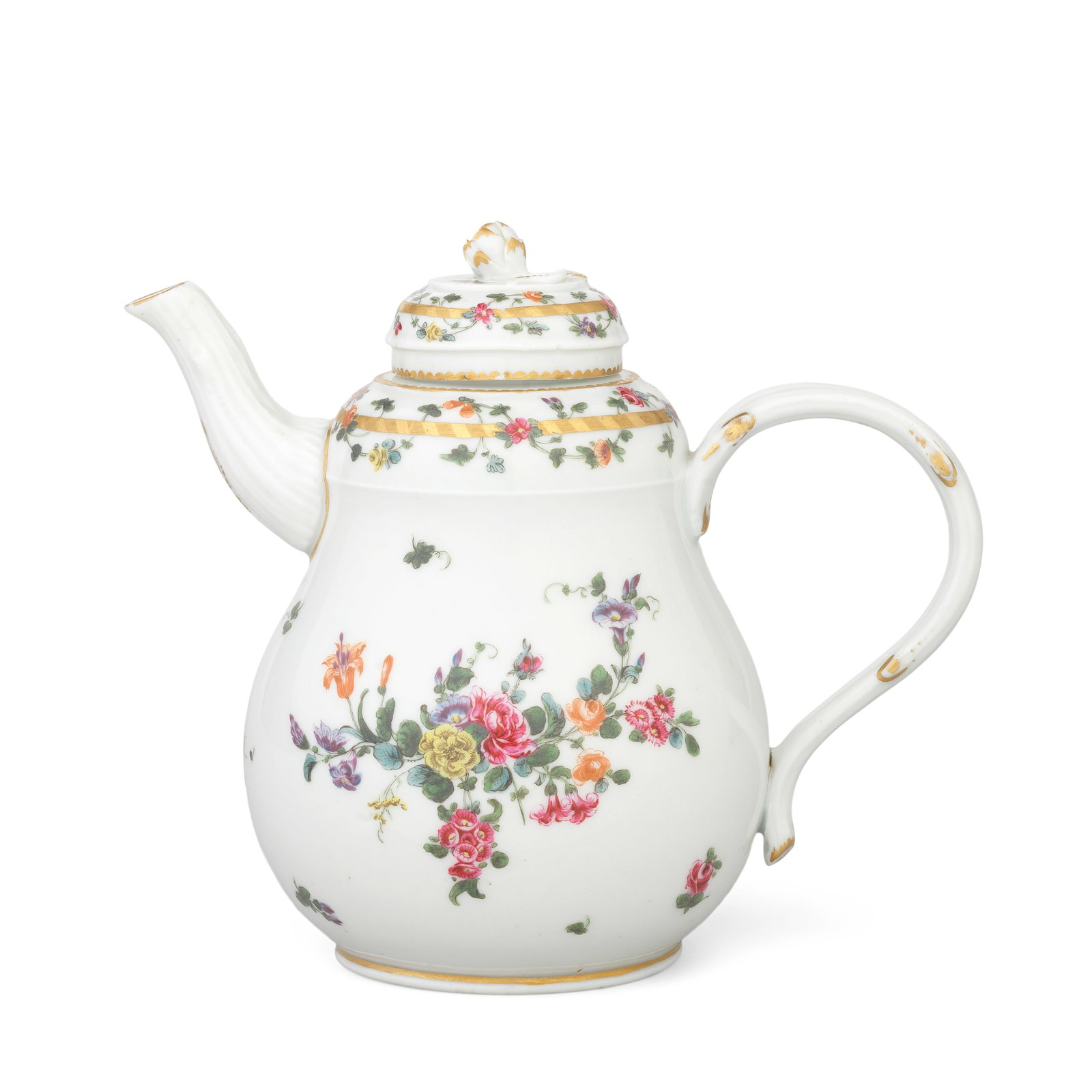 An unusual Champion's Bristol teapot and cover, circa 1775 (1 of 1)