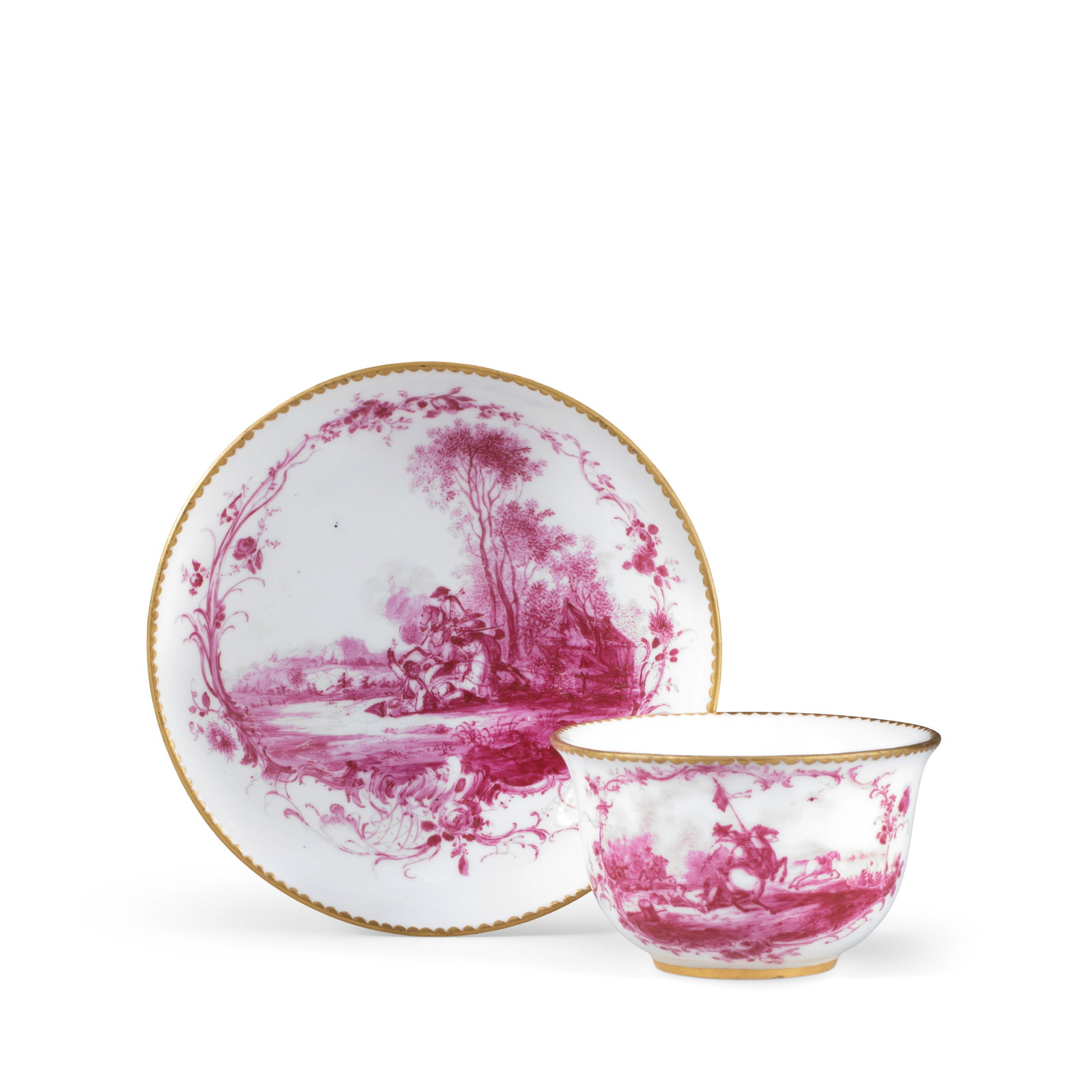 A rare Sèvres teabowl and saucer, circa 1766 (1 of 1)
