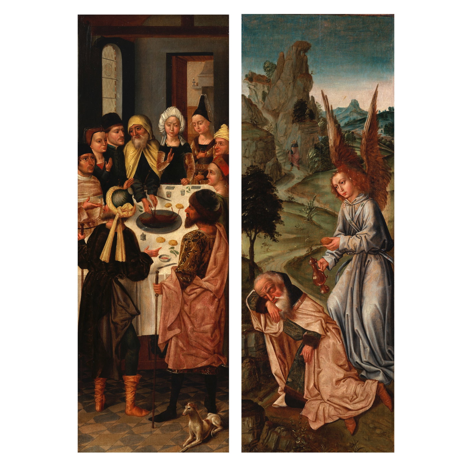 Workshop of Master of the Legend St. Catherine (active Brussels, 1460-1510) Elijah and the Angel... (1 of 1)