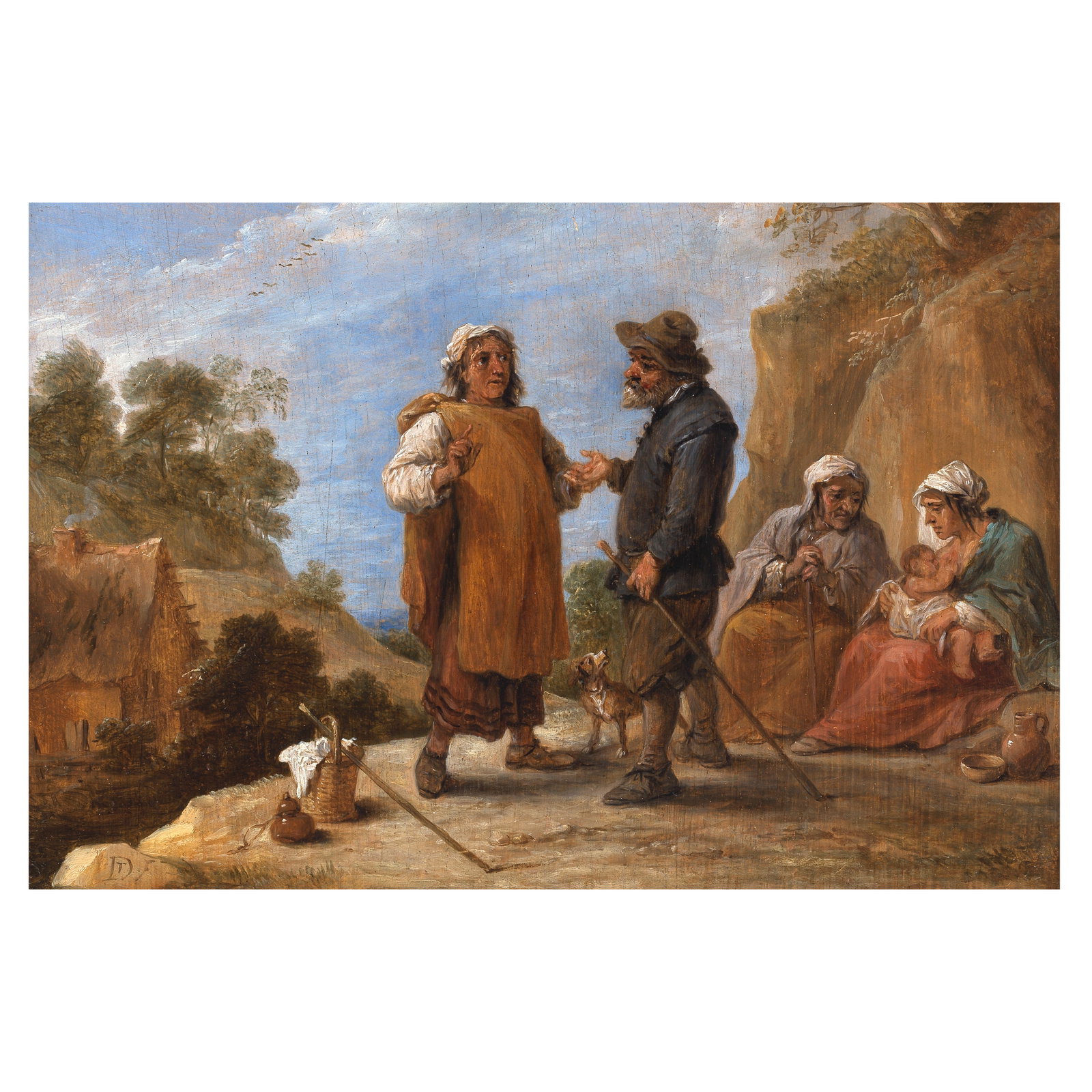 David Teniers the Younger (Antwerp 1610-1690) The Fortune Teller (1 of 1)
