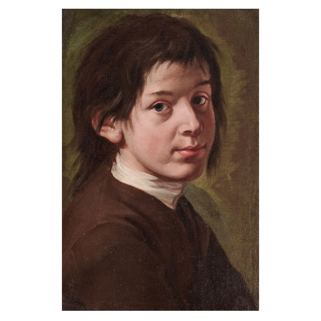 Giacomo Ceruti called il Pitochetto (Milan 1689-1767) Bust-length portrait of a young boy: Giacomo Ceruti called il Pitochetto (Milan 1689-1767) Bust-length portrait of a young boy oil on canvas 41.5 x 27.5cm (16 5/16 x 10 13/16in). Footnotes: Provenance With Colnaghi, Lond