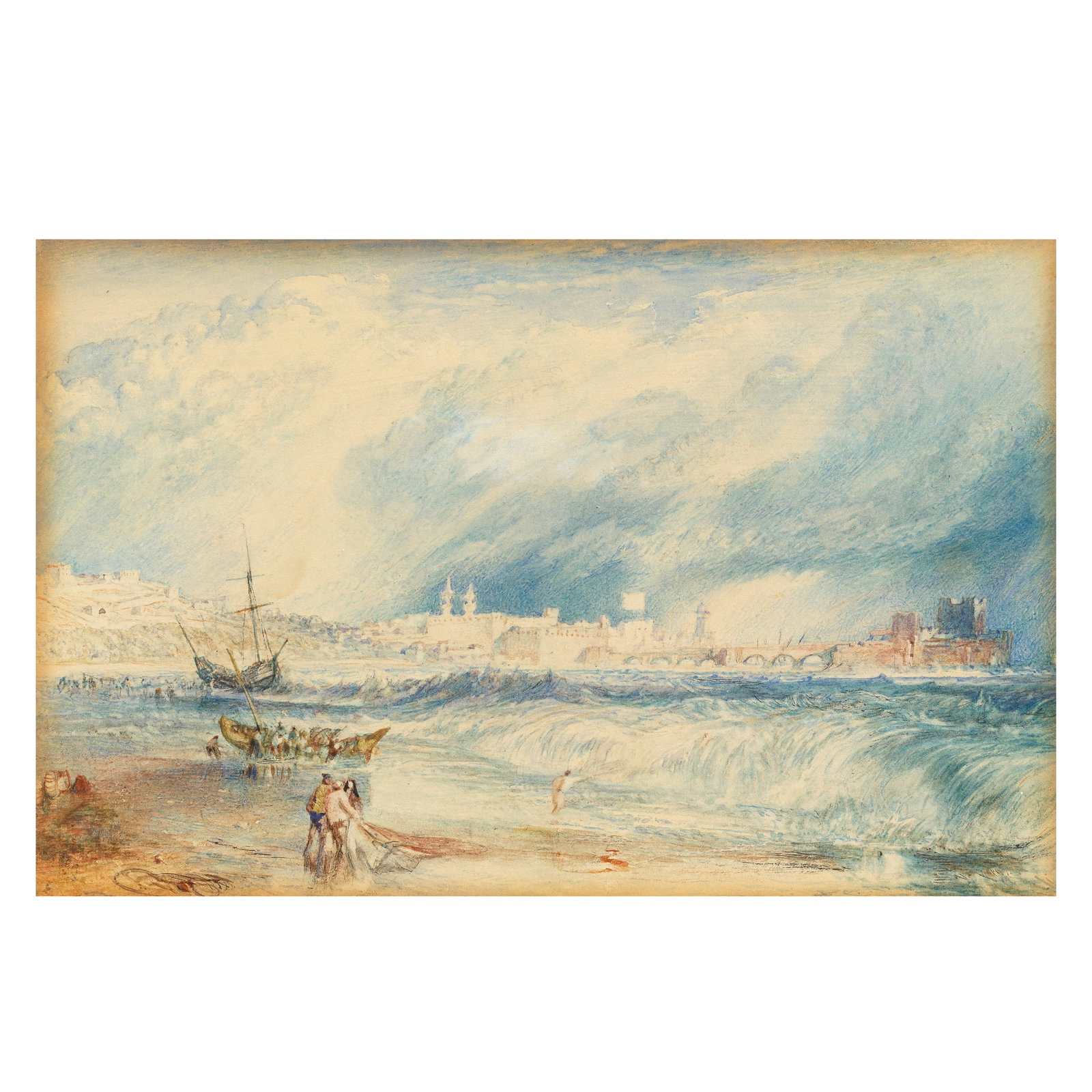 Joseph Mallord William Turner RA (London 1775-1851) Sidon: Joseph Mallord William Turner RA (London 1775-1851) Sidon watercolour on paper 12.4 x 19.8cm (4 7/8 x 7 13/16in). Footnotes: Provenance The Collection of John Allnutt (1773-1863), Cla