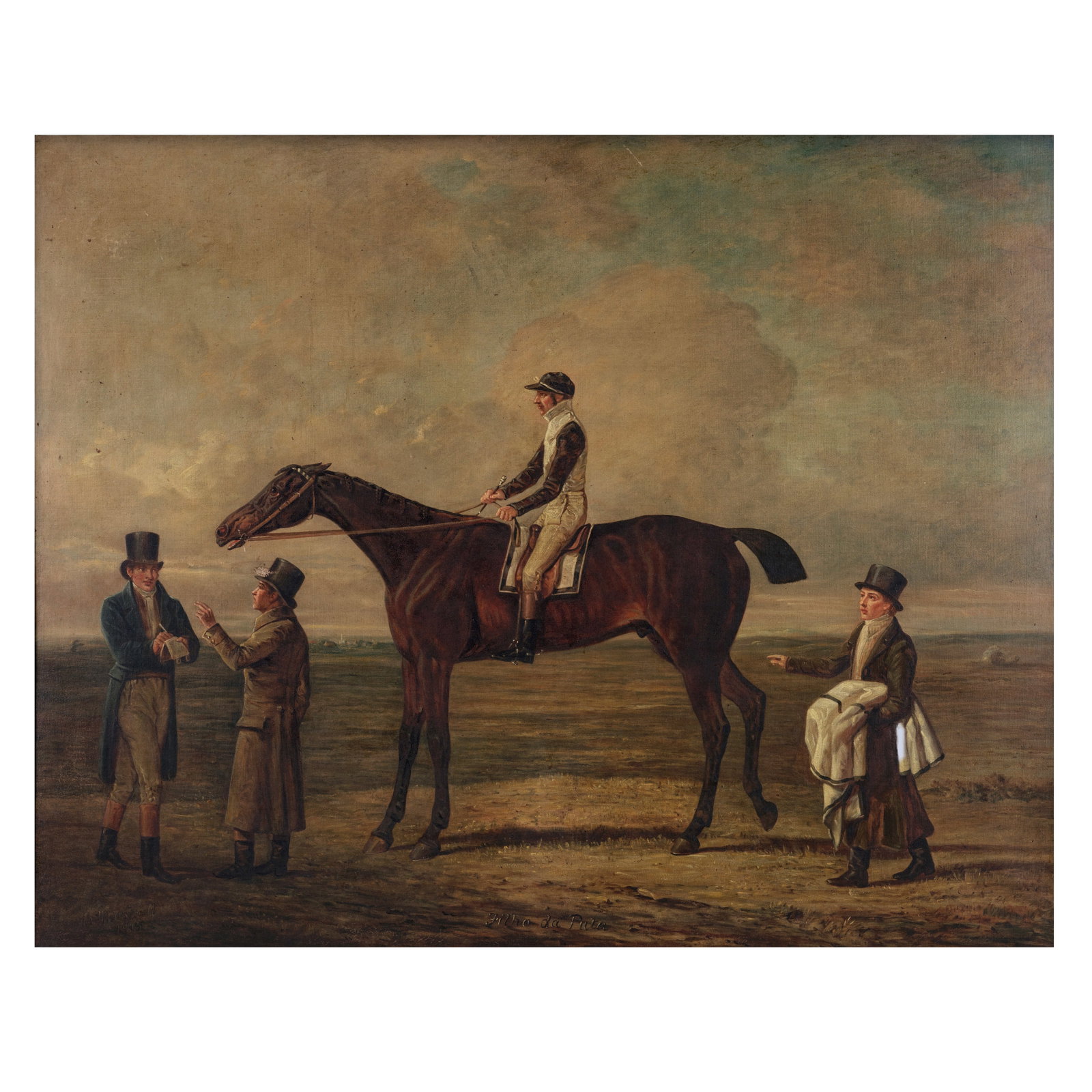 Benjamin Marshall (Seagrave 1768-1835 London) A racehorse, said to be Filho da Puta, with grooms... (1 of 1)