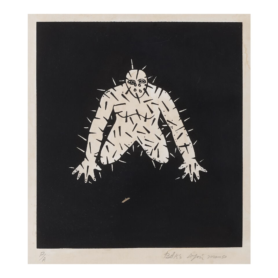 Belkis Ayón (1967-1999); Cuidado Sikaneka; Sin Título (Sikan con puntas negras); (2) - 2