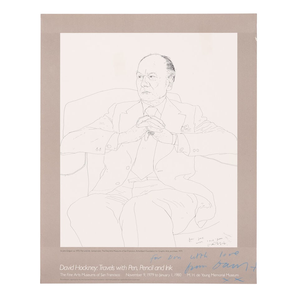 After David Hockney (1937-2026); Two Exhibition Posters; - 2