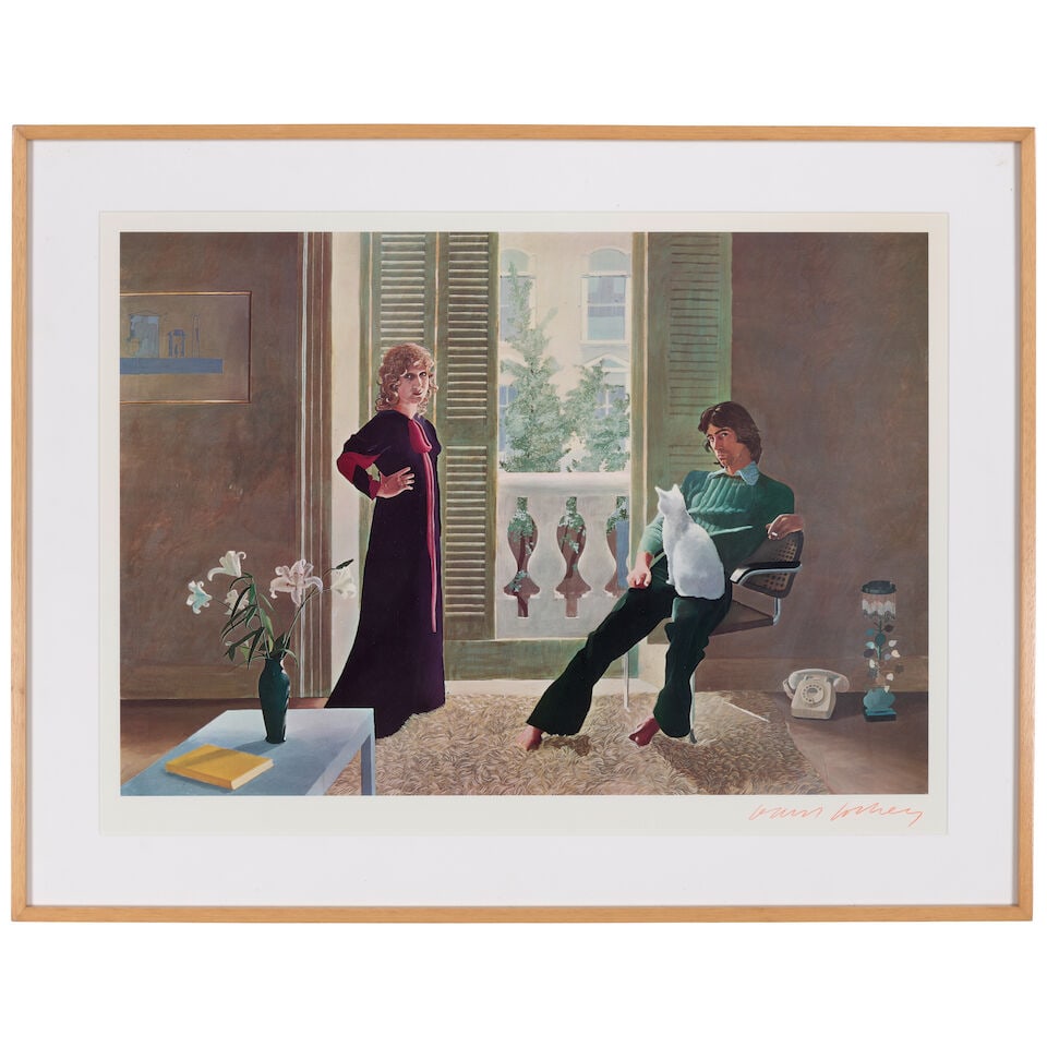 After David Hockney (born 1937); Mr and Mrs Clark and Percy; - 2