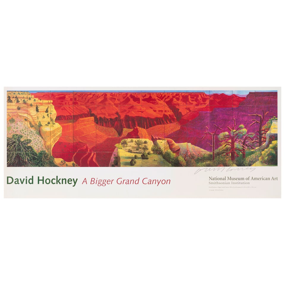 After David Hockney (1937-2026); Two Grand Canyon Posters; (1 of 2)