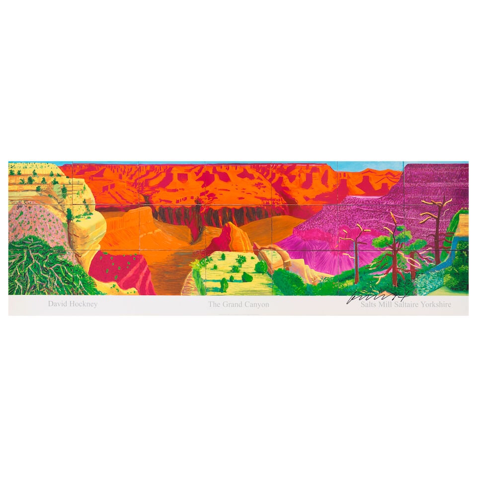 After David Hockney (1937-2026); Two Grand Canyon Posters; - 2
