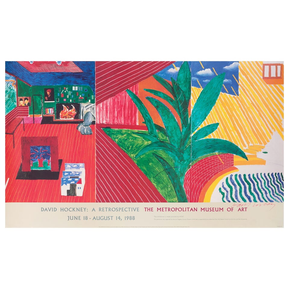 After David Hockney (1937-2026); Two Exhibition Posters; - 2