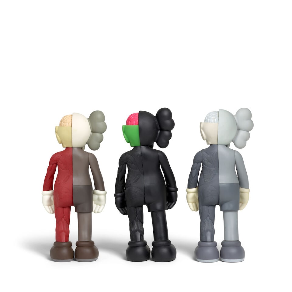 KAWS (born 1974); Companion (Original Fake) (Grey, Black, Brown); (3) - 2