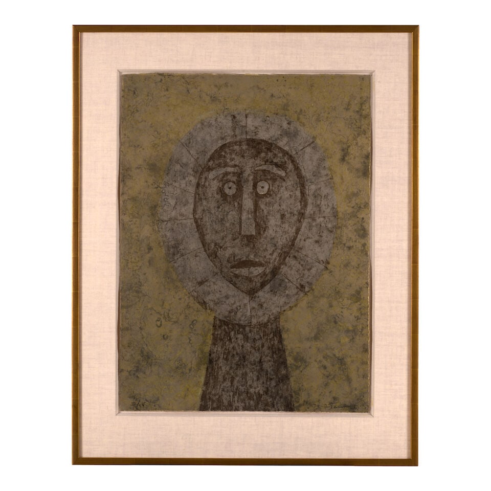 Rufino Tamayo (1899-1991); Cabeza en gris, from 15 Aguafuertes (Head in Grey, from 15 Etchings); - 2