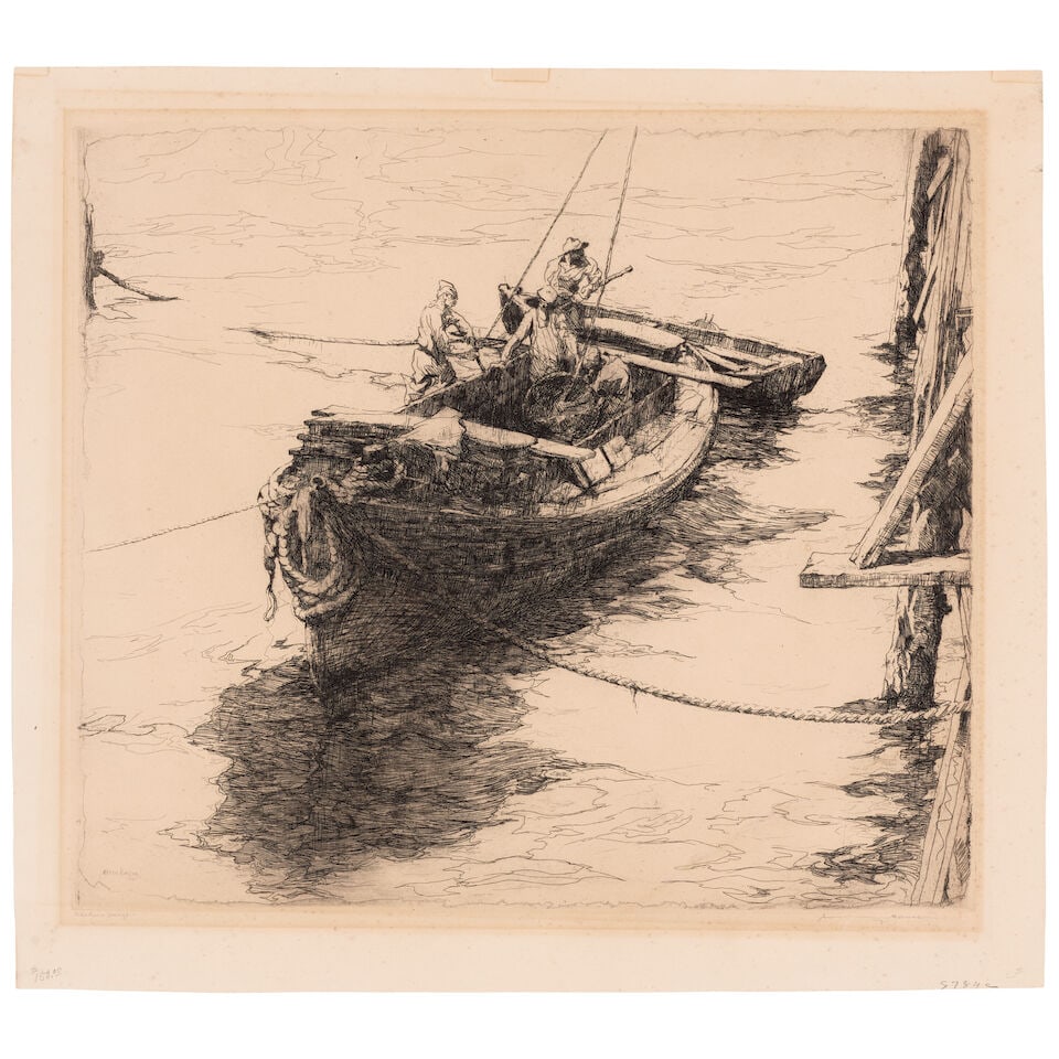 Armin Carl Hansen (1886-1957); The Sardine Barge; (1 of 1)