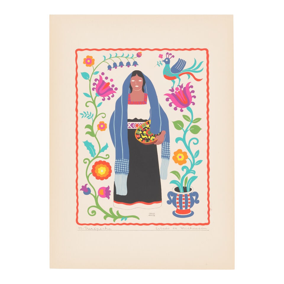 Carlos Mérida (1891-1984); Trajes regionales mexicanos (Mexican Regional Costumes); (1 of 11)