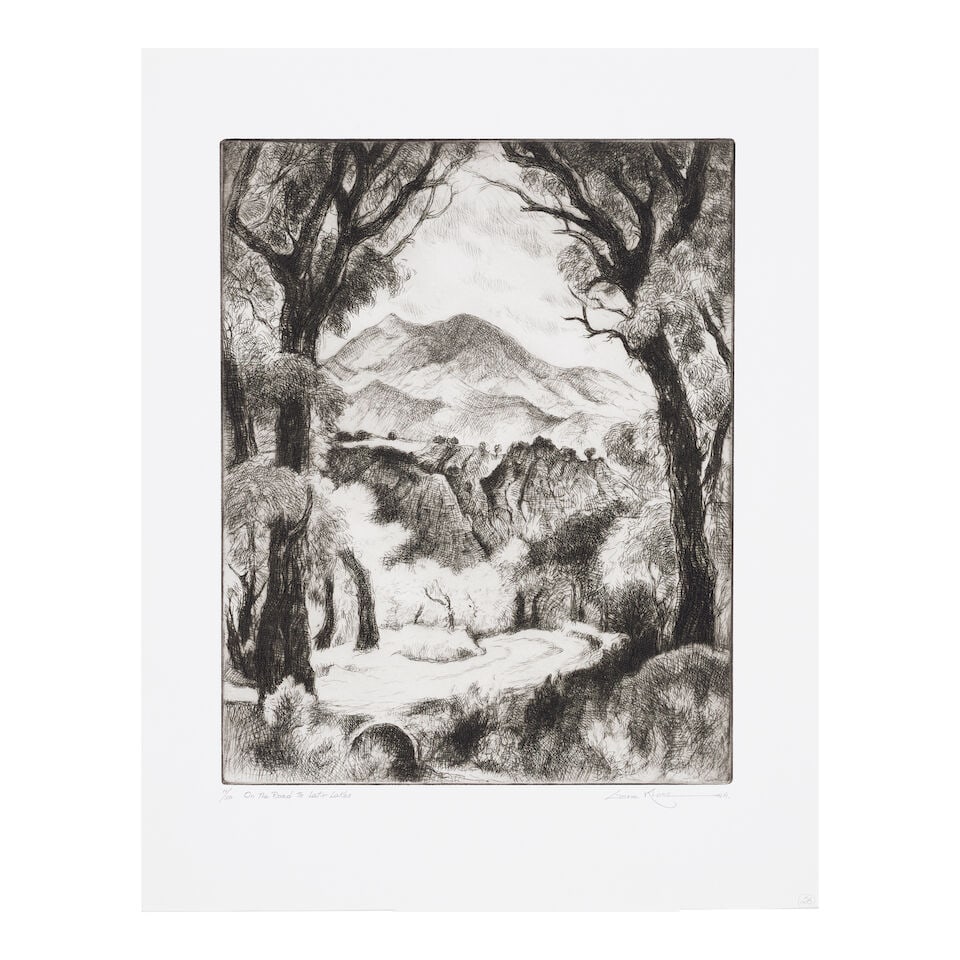 Gene Kloss (1903-1996); Five Mountain View Etchings; - 4