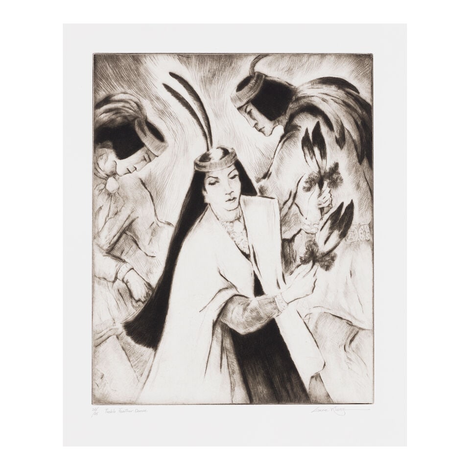 Gene Kloss (1903-1996); Four Etchings of Dancers; - 4