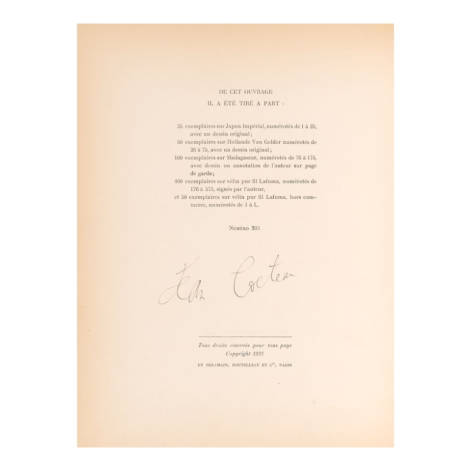 Jean Cocteau (1889-1963); Dessins; - 2